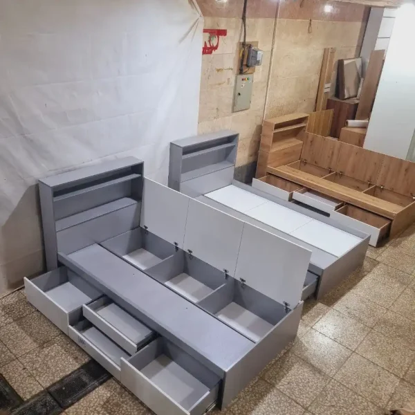 سرویس خواب MDF تک نفره 4 کشو مدل رادین